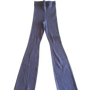 alo Denim Knit High-Waist Flare Pant xxs raisinette